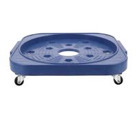 ULDIGI Mobile Gas Cylinder Stand with Universal Wheels Blue Kitchen Gas Tank Storage Rack Shelf for Easy Movement