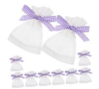ULDIGI Organize Your Essentials 10pcs Lavender Sachet Bags Empty Perfume Pouches for Jewelry Coins Spices Mesh Ribbon