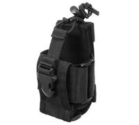 ULDIGI Outdoor Adjustable Interphone Pouch Bag, Black Oxford Radio Holder Case for Camping Hiking Cs Accessories, Universal Storage Pouch