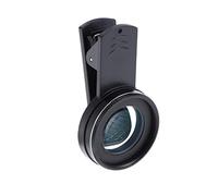 ULDIGI Phone Camera Lens 15X Macro 37mm High Definition Optic Macro Lens with Clip Holder Portable Made of Stainless Steel and Most Smartphones Black