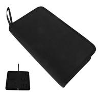 ULDIGI Piano Tuning Tools Case Black Oxford Cloth Organizer Bag with Secure Closure and Spacious Storage for Screws and Fingerboard Units, for Professional Repair and Maintenance