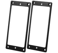 ULDIGI Pickup Frames Wear-resistant Black Plastic 2pcs for Electric Guitar and Guitar Repair with Protective Effect and Sturdy Material Pickup Mounting Rings Suitable for Replacement