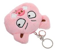 ULDIGI Piggy Coin Purse Small Adorable Wallet Cute Pink Plush with Zipper Closure Charming Portable Change Bag for Lipstick and Small Items Storage for Little Girls