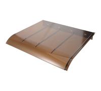 ULDIGI Plastic Wall Mounted Rainproof Mailbox Cover with Sleek Plate Design for Outdoor Use, Shielding Mailbox and Wall from Heavy Rain, Garden Equipment Cover, Coffee Colour