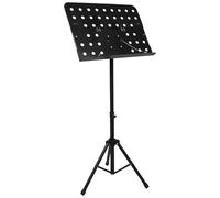 ULDIGI Portable Foldable Music Stand Black Adjustable Height Sheet Music Rack for Piano Guitar Orchestra with Carrying Bag Lightweight Portable Book Holder for Travel and Performance