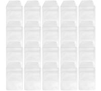 ULDIGI PVC Pen Organizer Pouch for Nurses and Doctors 20pcs Reusable Pen Protector Bags with Geometric Design Medical Storage for Hospital and Office Use