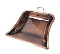ULDIGI Red Bronze Dustpan Handheld Scooper for Home Cleaning Metal Garbage Sweeper Table Dustpan for Everyday Use Lightweight
