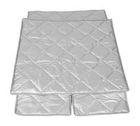 ULDIGI Refrigerator Fridge Cover Appliance Dust Cover Versatile Sun Protection Silver Aluminum Foil Oxford Cloth Insulating Cotton Magnet for Household Appliances Display Cabinets