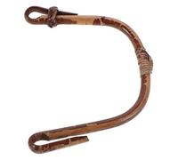 ULDIGI Replacement Brown Heart-Shaped Teapot Handle 11-13cm Span with Large Hole Over 0.8cm for Ceramic and Pottery Kettles, Sturdy DIY Tea Pot Grip Accessory for Household and Whistling