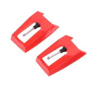 ULDIGI Replacement Stylus Needle Portable Design 2pcs Made of Plastic and Aluminum Improves Tone Quality for Turntable Record Player for Vinyl Record Player Accessories