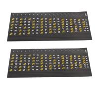 ULDIGI Self-adhesive Stickers Guitar Fretboard Stickers with Easy to Apply Design 2 Sheets Black for Acoustic and Electric Guitars for Beginners and Scales