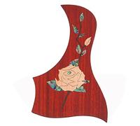 ULDIGI Self Adhesive Wooden Guitar Pickguard with Double Sided Tape Intricately Carved Acoustic Guitar Protector for Fingerstyle Players
