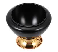 ULDIGI Small Buddhist Sound Bowl for Meditation Equipment Black Decorative Bowl