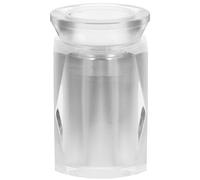 ULDIGI Small Pet Urn Crystal Silver Memorial Container for Dog Ashes | Crystal and Aluminum Alloy Build, Decorative Keepsake for Fireplace or Living Room, Suitable for Cat Remembrance