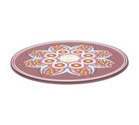 ULDIGI Sound Bowl Mat for Meditation Religious Buddha Cushion Embroidery Craft Mats Buddhism Prop Large Size Brown
