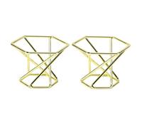 ULDIGI Sponge Holder 2PCS Powder Puff Rack Golden Carbon Steel Makeup Puff Storage Stand Drying Powder Puff for
