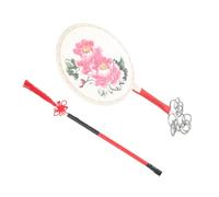 ULDIGI Sturdy Portable Chinese Hand Drum with Sheepskin Head and Wooden Frame, Easy to Learn and Louder Performance Hand Drum Suitable for Students and Jingxi Traditional Folk Music Use