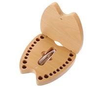 ULDIGI Tooth Keepsake Box Wooden Lost Tooth Storage for Boys Girls Quality Unique Childhood Memory Holder for Showers