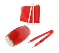 ULDIGI Traditional Waist Drum for Adults and Boys and Girls Cowhide Material Simple Retro Design for Music Performance and Folk Dance Activities