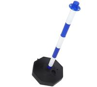 ULDIGI Traffic Safety Barrier Water Refillable Safety Cone with Blue White Delineator Post Portable Driveway Barrier for Road and Parking Lot Guidance