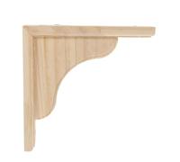 ULDIGI Triangle Wooden Shelf Holders Wooden Shelf Corner Brackets Heavy Duty Support Versatile Mounting Wood Material Screws for Bedrooms and Living Rooms