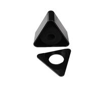 ULDIGI Triangular Microphone Logo Station Black Abs Plastic with Adjustable Sponge Large Place to Show Logo for Professional Interview
