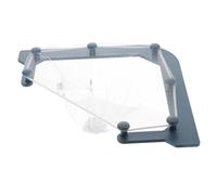 ULDIGI Triangular Sink Drain Rack with Hanging Mesh Bags Plastic Kitchen Garbage Storage Holder for Food Waste Disposal Easy to Use and Move Large Capacity for Preventing Clogs Sink