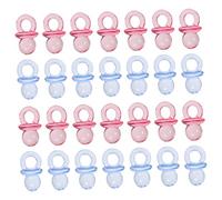 ULDIGI Unique Baby Shower Decorations 100pcs Mini Pacifiers Dummy Soother Toy Acrylic Material