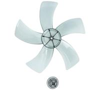 ULDIGI Universal Operation and Blades Replacement Standing Fan Plastic for Pedestal Table with 5-blades Design, Silent Easy to Clean, Black Colour Fans for Home Use
