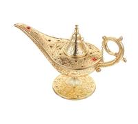 ULDIGI Vintage Lamp Ornament Gold Retro European Style Decorative Art for Home Office Restaurant Nursery Elegant Banquet Collection Accent with Classic Vintage Decor