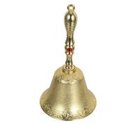 ULDIGI Vintage Metal Hand Bell Super Loud Jingle Bell with Ergonomic Handle for Restaurant Dinner Service Wedding Christmas