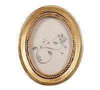 ULDIGI Vintage Resin Photo Frame 4.13 X 3.35 Inch Oval Picture Frame for Wall and Tabletop Display Retro Style Home Office Decoration