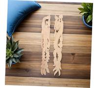 ULDIGI Vintage Wood Carvings Dragon and Phoenix Pattern Woodcarving Chinese Applique Unpainted Natural Wood Decorative Onlays for Furniture Headboard Doors Wall DIY