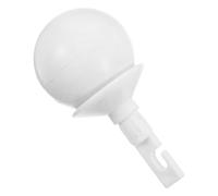 ULDIGI Walking Cane Stability Tip Replacement Featuring Flexible Movement and Round Ball Head, White Plastic for Blind Mobility Cane in Indoor and Outdoor Use