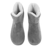 ULDIGI Warm High-Top Indoor Slippers with Thick Padded Sole and Plush Lining Non-slip Soft Bedside Footwear for Women and Elderly Cozy Winter Booties for Postpartum and Home Use