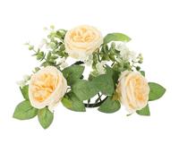 ULDIGI Wedding Candle Wreath Wedding Decorations Garland Taper Candles Home Decor Candle Holders Christmas Decorations Candlesticks The Christmas Candle Wedding Candle Ring Silk