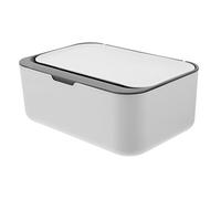 ULDIGI Wet and Dry Tissue Box Wipe Dispenser for Bathroom Portable Wipes Holder Cover Deep Gray for Home Office Travel