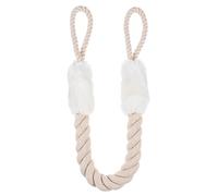 ULDIGI White Cotton and Polyester Door Finger Pinch Guard Rope Stopper with Door Slam Protector Stylish and Minimalist for Pet and Kitten Home Decor Safety
