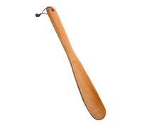 ULDIGI Wood Boot Shoehorn Portable Shoe Horn Simple Design Solid Wood with Bamboo Handle Easy to Put and Take off Shoes without Damaging Travel Use