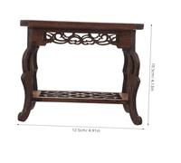 ULDIGI Wood Pedestal Stand for Bonsai and Jade Plants Compact Wooden Riser Display Base Space-saving Farmhouse Decor for Kitchen Bathroom and Home Ornaments Thoughtful Gift for Plant