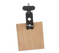 ULDIGI Wooden Cowbell Mini Percussion Block with Mount - Small Solid Wood Instrument for Jazz Drum Band Performances - Festival Music Accessory for Musicians