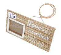 ULDIGI Wooden Number Prop Picture Frame Baby Shower Decor Baby Sonogram Picture Frame