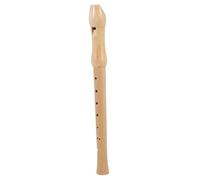 ULDIGI Wooden Soprano Recorder Music Instrument for Children and Beginners, 8-Hole Treble Flute in Beige to Stimulate Interest for Early Education and Arts and Music