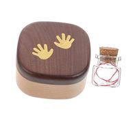 ULDIGI Wooden Tooth Fairy Keepsake Box for Baby's Lost Teeth and Deciduous Storage Memory Commemorate Trinket Box Suitable for Bedside Table Under Pillow Use