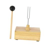 ULDIGI Wooden Tuning Fork with Rubber Striker Mallet for Speaker Resonance Physics Experiments Educational Sound Conduction Teaching Tool
