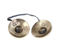 ULDIGI Yoga Meditation Pure Copper Cymbals Bell Handmade Instrument for Serenity Positive Energy for Buddhism Supplies Yoga Sessions and Deep Meditation Practices