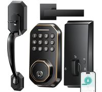 Ulecoce SL03 Front Door Lock Set, Keyless Entry Door Lock,Oil Rubbed Bronze | Keypad Deadbolt with App Control, ANSI Grade 3 Security, Auto & One-Touch Lock, Anti-Peep & One Time Code, Zinc Alloy