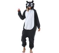 ULEEMARK Women's Adult Pajamas Unisex Animal Onesies Novelty Pyjamas Men's Nightwear Halloween Homewear Cosplay Costume Loungewear Onepiece L for Height 168-178CM