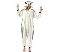 ULEEMARK Women's Adult Pajamas Unisex Animal Onesies Novelty Pyjamas Men's Nightwear Halloween Homewear Cosplay Costume Loungewear Onepiece XL for Height 178-188CM
