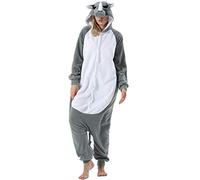 ULEEMARK Women's Adult Pajamas Unisex Animal Onesies Novelty Pyjamas Men's Nightwear Halloween Homewear Cosplay Costume Loungewear Onepiece L for Height 168-178CM